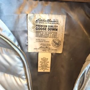 Eddie Bauer Silver Goose Down Puffer Jacket